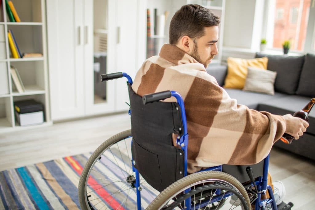 Disable Man at Home - זכויות אנשים עם מוגבלות