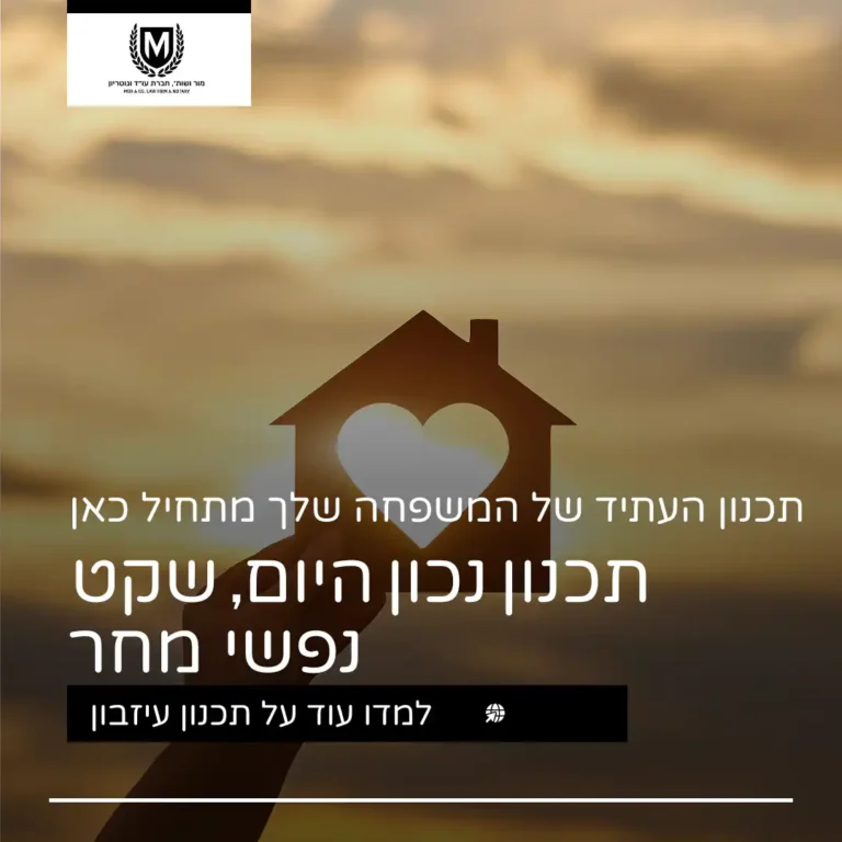 צללית של יד אוחזת בגזרת בית עם לב במרכז על רקע שקיעה מטושטש.